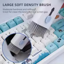 Kit de nettoyage 7-en-1 pour clavier d'ordinateur, brosse et stylo de nettoyage pour écouteurs, outils de nettoyage de clavier, kit extracteur de touches