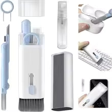 Kit de nettoyage 7-en-1 pour clavier d'ordinateur, brosse et stylo de nettoyage pour écouteurs, outils de nettoyage de clavier, kit extracteur de touches