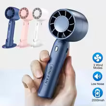 Mini ventilateur portatif USB rechargeable, léger, pour extérieur, bureau, maison, avec support, haute vitesse de refroidissement, idéal pour les voyages